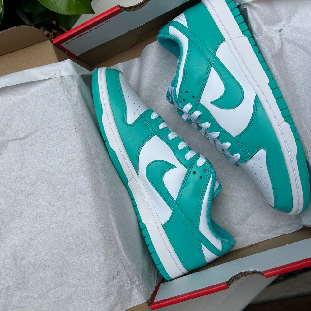 Nike Turquoise and White Athletic Shoes